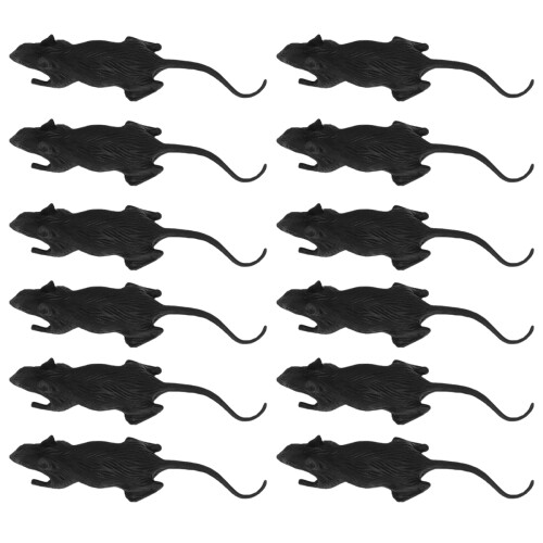 24 Pcs Tricky Props Set Råttor För Halloweenfest