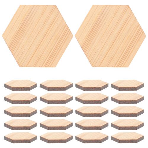 48St Khaki Miniatyrgolv Hexagon För Dockhus 1