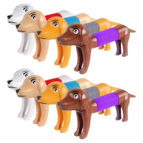 8Pcs Mini Hundformade Poprör Teleskopisk Lekstav För Hundslek
