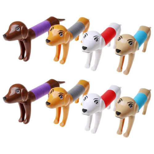 8Pcs Mini Hundformade Poprör Teleskopisk Lekstav För Hundslek 2