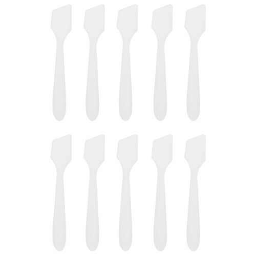 Mini Makeup Spatel 100Pcs Ansiktskrämsskopa Blandningsverktyg