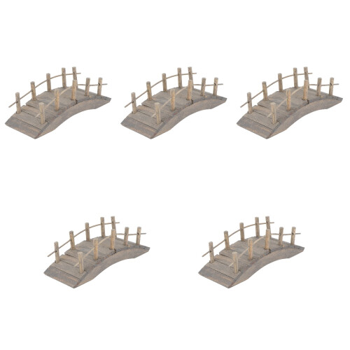 5Pcs Simulation Bågbro Miniatyr Tillbehör 2