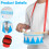 1 Set Orff-Percussion Instrument Barnlektyg Tvåsidig Trummor 7