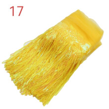 (Dazzling Yellow) 10Y Sequin Fringe Trim Tassel Glitter Lace Fringes for Dance Clothes Dress HOT