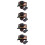 4 Set Dockshus Tallrik Chopsticks Miniatyrer Föreställningslek 10