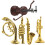 15St Miniinstrumentset Färgglada Plastinstrumennt Dockhus 1