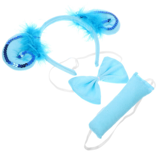 3 Set Halloween Kostym Barn Hårband Horn