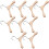 10Pcs Träklädhängare 6 Cm För Bjd Dockor Tillbehör 8