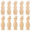 10Pcs Trädockor Med Hatt Handgjorda För Barn Diy 1