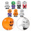 7Pcs Halloween Trick Props Vindupp Leksaker Simulerad Skrämmande 11