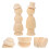 10Pcs Trädockor Med Hatt Handgjorda För Barn Diy 9