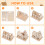 1 Set Hemmodell 3D Trähus Diy För Vuxna 7