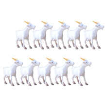 12 Fc Miniatyrfårfigurer: Pvc- Djurmodeller För Diy Mikrolandskap