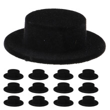 15Pcs Mini Dockshattar, Snögubbsdekoration, Miniatyrhättar