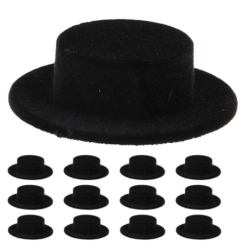 15Pcs Mini Dockshattar, Snögubbsdekoration, Miniatyrhättar