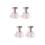 4St Mini Taklampa Silver Miniatyr Möbel Simulering 8