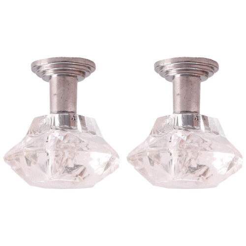 4St Mini Taklampa Silver Miniatyr Möbel Simulering 1