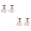 4St Mini Taklampa Silver Miniatyr Möbel Simulering 7