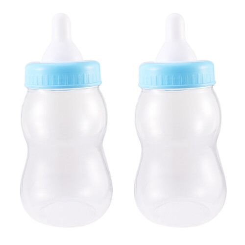 2 Storleksoverskridande Babyflaska Sparsgris Pengaskål Blå 1