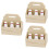 3Pcs 1/12 Miniatyr Kök Smörhylsa Flaskor Set 6