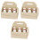 3Pcs 1/12 Miniatyr Kök Smörhylsa Flaskor Set 3