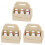 3Pcs 1/12 Miniatyr Kök Smörhylsa Flaskor Set 2