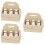 3Pcs 1/12 Miniatyr Kök Smörhylsa Flaskor Set 7