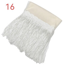 (Paint white) HOT 10Y Sequin Fringe Trim Tassel Glitter Lace Fringes for Dance Clothes Dress