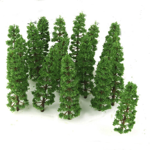 20Pcs 1:100 Plastgranträd Modelljärnväg