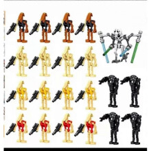 (21Pieces)Star Wars Battle Droids Building Blocks Set Mini Action Figures Doll Minifigures Toys Desktop Decoration For Fans