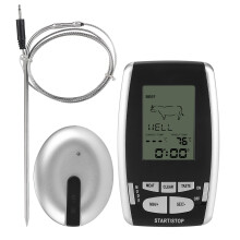Intelligentes, kabelloses Grillthermometer, lebensmittelechte, wasserdichte Sonden, individuell anpassbarer Hoch-/Niedrig-Alarm für präzises Kochen