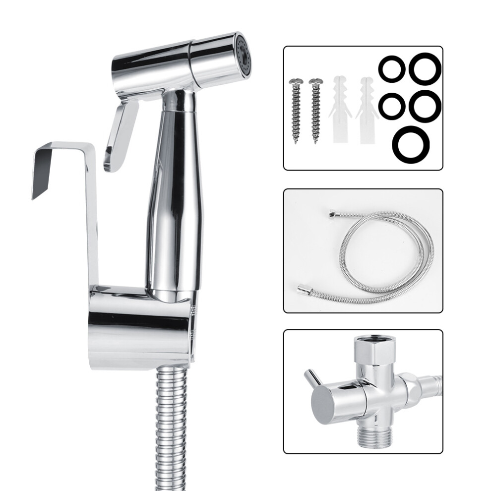 Handheld Bidet Sprayer For Personal Hygiene Solution, Reliable Sturdy Copper Construction, Switch Controls Outlet For Convenient Use, Suitable For Bat 9061222368485