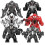 6Pcs Venom Big Minifigures Building Blocks Toys Set Action Figures 1