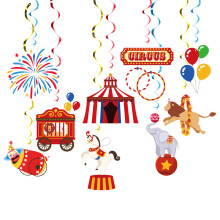 30 Bright Swirl Hanging Decorations for Birthday Event Themed