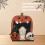Handcrafted Scary Pumpkins Table Ornament Solid Wood Carving 6