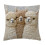 Winter Ready Alpacas Bed Pillow Cover Thermals-Three sheep 1