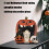 Handcrafted Scary Pumpkins Table Ornament Solid Wood Carving 5