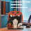 Handcrafted Scary Pumpkins Table Ornament Solid Wood Carving 2