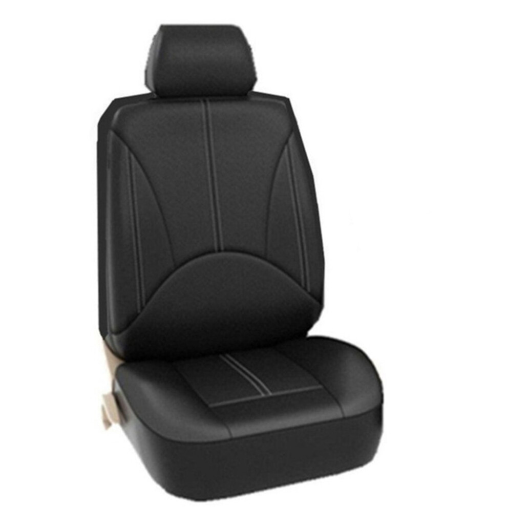 4Pcs Car Seat Covers Universal Cushion Protector Mat For Cars Black 3552488672707