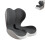 Double Purpose Memory Spume Chair and Back Pillow-Double grey 1