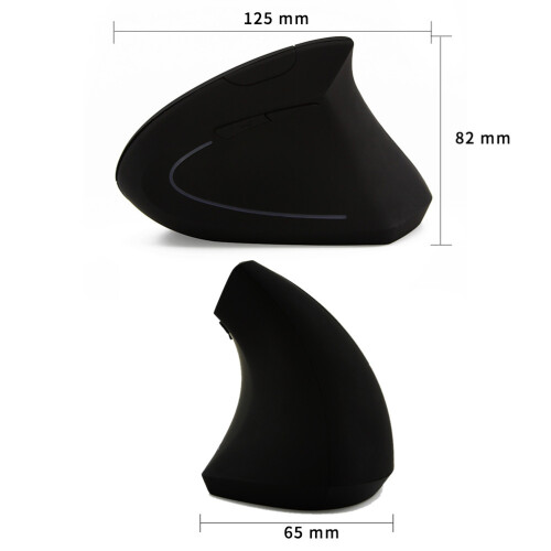 2.4Ghz Ergonomic Vertical Wireless Optical Mouse With USB Receiver 2