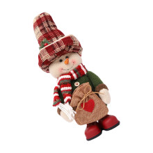 Plush Santa Snowman Reindeer Stuffed Toy Doll Christmas-snowman