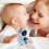 Intelligent Mini Rc Robot Toy With Led Light Sound Control Sky Blue 11