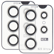 2Set Tempered Glass Phone Lens Protector White Camera Lens Guard Film