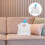 Elf Shaped Throw Pillow White 1pcs 19.7x14.6x4.7in 5