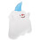 Elf Shaped Throw Pillow White 1pcs 19.7x14.6x4.7in 7