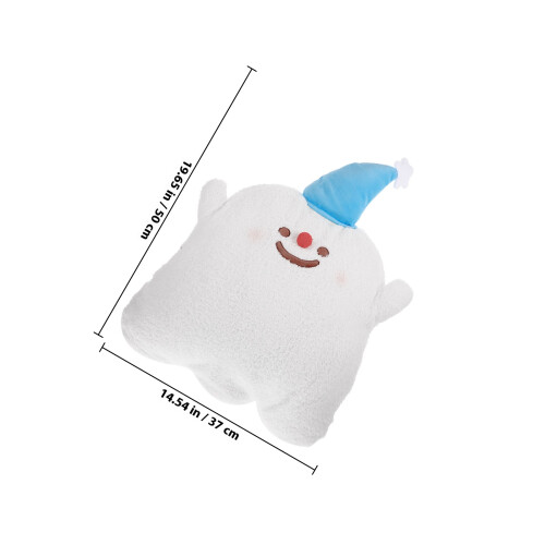 Elf Shaped Throw Pillow White 1pcs 19.7x14.6x4.7in 1