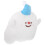 Elf Shaped Throw Pillow White 1pcs 19.7x14.6x4.7in 8
