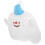 Elf Shaped Throw Pillow White 1pcs 19.7x14.6x4.7in 6