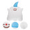 Elf Shaped Throw Pillow White 1pcs 19.7x14.6x4.7in 4